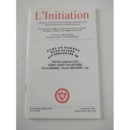 L'initiation Numéro 1 Janvier Février Mars 1999