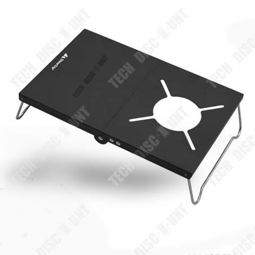 Td® Camping En Plein Air Tente En Alliage D'aluminium Portable Carte Poêle Table En Plein Air Mini Table Pliante Camping Poêle Table