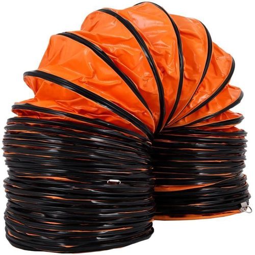 Tuyau de Ventilation Longueur-VEVOR-5m, Conduit Flexible PVC, Tuyau d'Évacuation Flexible-pour Extracteur d'Air Échappement Usine