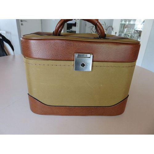 Vanity en tissu et simili cuir
