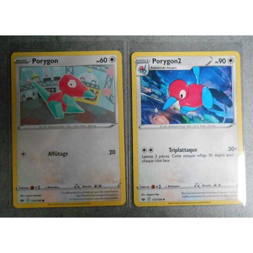 Porygon 116/198 + Porygon 2 117/198 - Eb6 - Règne De Glace - Vf