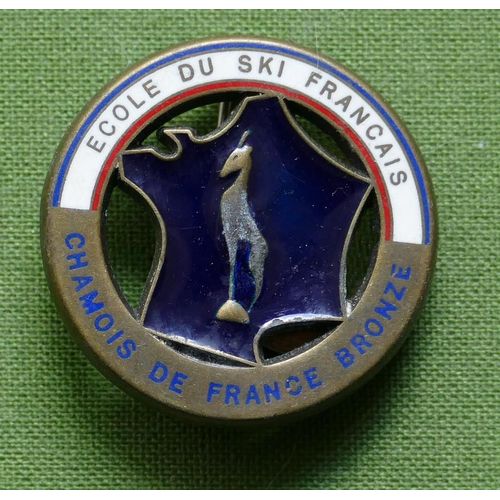 Esf École Du Ski Français Insigne Chamois De Bronze