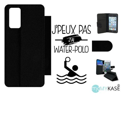 Etui À Rabat Galaxy Note20 5g - J Peux Pas J Ai Water Polo 1 - Simili-Cuir - Noir