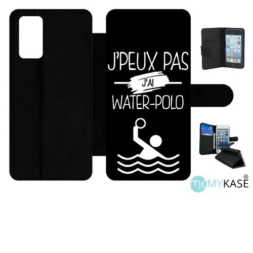 Etui À Rabat Galaxy Note20 5g - J Peux Pas J Ai Water Polo 2 - Simili-Cuir - Noir