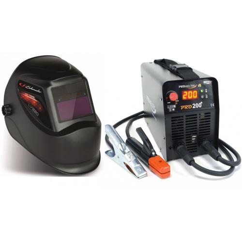 Poste ? souder ? l'arc 200A PRO200+ Inverter Num?rique Garanti 3ans + Cagoule LCD Automatique Proweltek