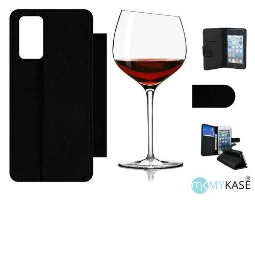 Etui À Rabat Galaxy Note20 5g - Verre De Vin - Simili-Cuir - Noir