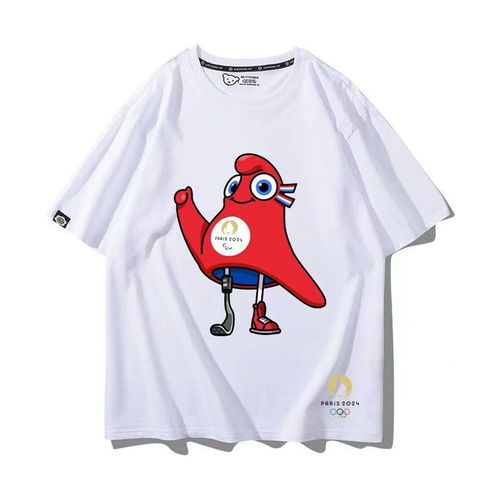 T - Shirt Jo Paris 2024 Pour Homme Femme Mixed Manche Court Col Rond Mode Tee Shirt Coton