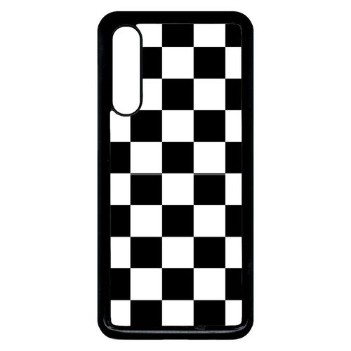 Coque Xiaomi Mi 9 - Carr Noir Et Blanc Damier - Noir