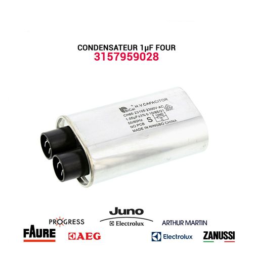Condensateur 1µF - 3157959028- Four Electrolux AEG Zanussi Progress