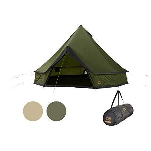 Grand Canyon Tente Indiana 8 Tente Ronde Pour 8 Personnes | Tente Familiale, Tente De Groupe, Tente Pyramidale, Tipi | Capulet Olive (Vert)