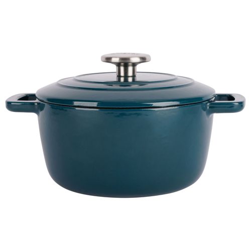 Cocotte En Fonte, Bleu, D 20 Cm