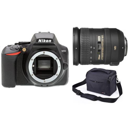 Nikon D3500 + Nikon AF-S 18-200mm f3.5-5.6G ED DX VR II Bulk + BAG