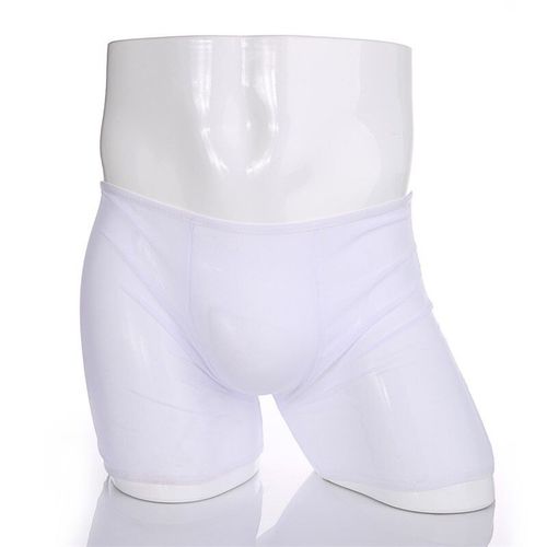 Boxer Blanc M Transparent Homme Underwear Man