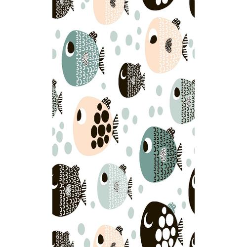 Homemania Tapis Imprimé Little Fish 1 - Pour Les Enfants - Décoration De Maison - Antidérapants - Pour Salon, Séjour, Chambre À Coucher - Multicolore En Polyester, Coton, 60 X 100 Cm