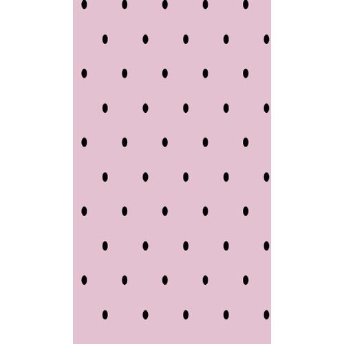 Homemania Tapis Imprimé Dot 1 - Pour Les Enfants - Décoration De Maison - Antidérapants - Pour Salon, Séjour, Chambre À Coucher - Rose, Noir En Polyester, Coton, 60 X 100 Cm