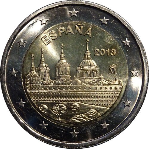 Pièce De 2 Euros Commémorative Espagne 2013 Escorial