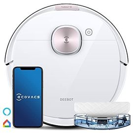 Ecovacs Aspirateur Robot Deebot Ozmo T8 Pure Aspirateur Robot Laveur,