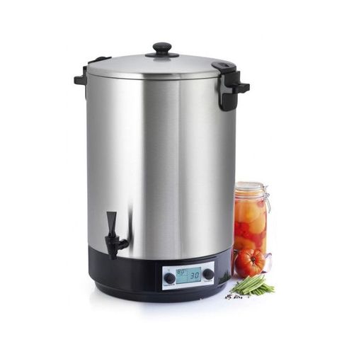 nature&saveurs - st?rilisateur de bocaux ?lectrique cuve inox avec robinet et minuteur 45l 2500w - ns st45ina