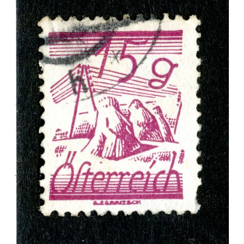 Timbre Oblitéré Osterreich, 15 G