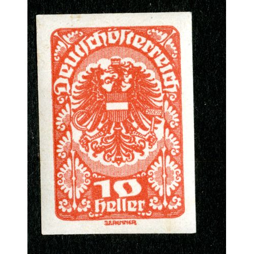 Timbre Deutsch Osterreich , 10 Heller