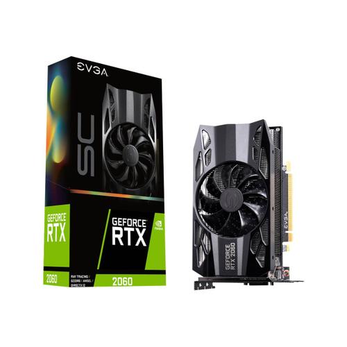 EVGA GeForce RTX 2060 SC - Carte graphique - GF RTX 2060 - 6 Go GDDR6 - PCIe 3.0 x16 - DVI, HDMI, DisplayPort