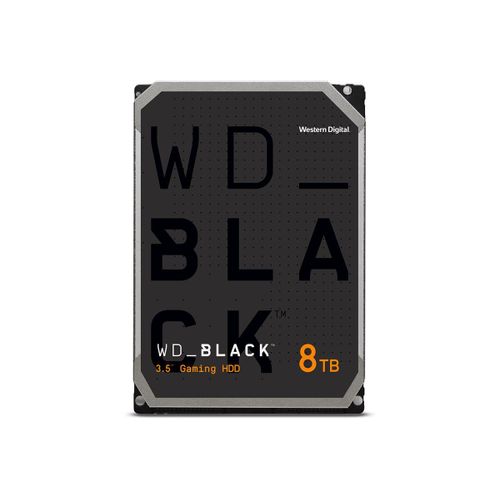 WD Black WD8002FZBX - Disque dur - 8 To - jeu - interne - 3.5" - SATA 6Gb/s - 7200 tours/min - mémoire tampon : 256 Mo