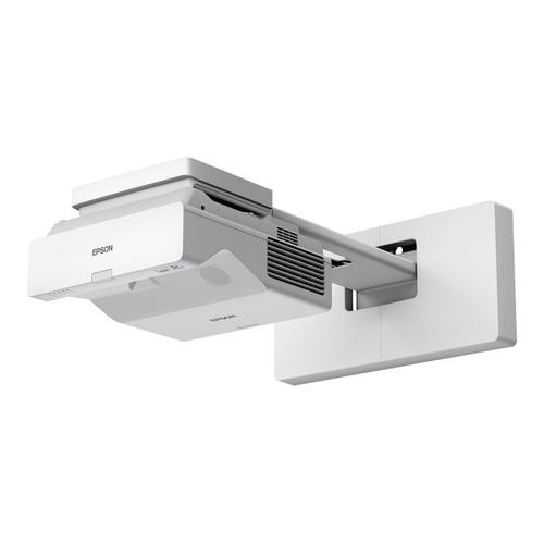 Epson EB-760W - Projecteur 3LCD - 4100 lumens (blanc) - 4100 lumens (couleur) - 16:10 - objectif à ultra courte focale - IEEE 802.11a/b/g/n/ac sans fil / LAN / Miracast - blanc