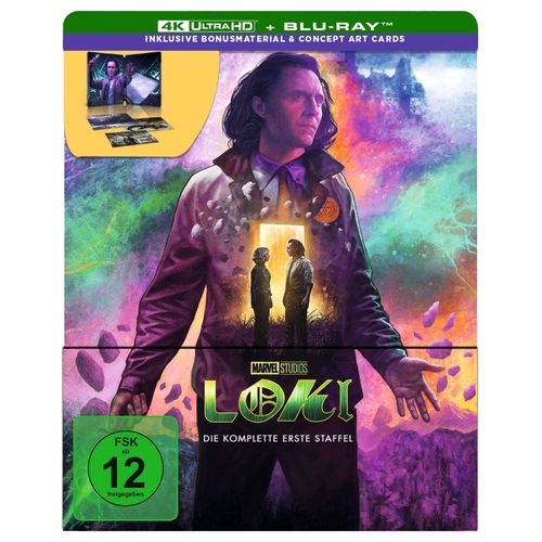 Loki - Staffel 1 Uhd Bd (Lim. Steelbook): 4k Ultra Hd Blu-Ray + Blu-Ray / Steelbook / Staffel 01