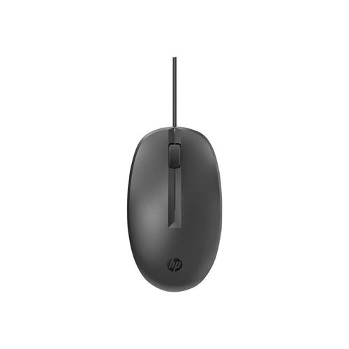 HP 125 - Souris - filaire - USB - noir - promo - pour HP 34; Elite Mobile Thin Client mt645 G7; Pro 290 G9; Pro Mobile Thin Client mt440 G3