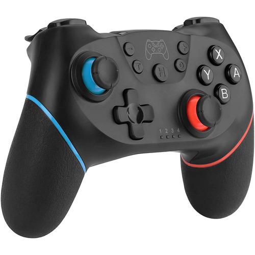 Manette Switch, Manette Switch Sans Fil Pour Nintendo Switch/Switch Lite, Manette Switch Pour Pc/Android, Manette Switch De Jeu Avec Bluetooth/Turbo /Double Moteur Vibration/6-Axis Gyroscope?Noir?