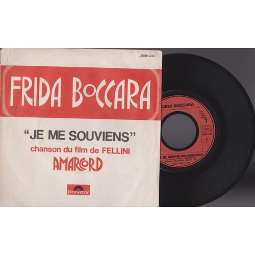 47 Rpm 7 - Bof Et Chanson Du Film De Fellini Amarcord - Je Me Souviens - Mia Malinconia - Pochette Originelle