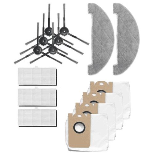 Kit de brosse latérale pour aspirateur Robot Proscenic M7 Pro, filtre de nettoyage, sac collecteur de poussière