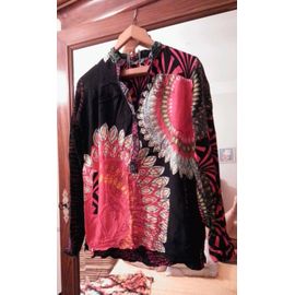 Blouse Noire Motifs Colorés 40 L Desigual.