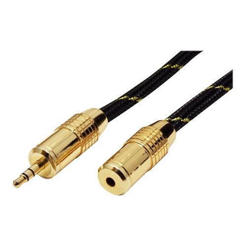 Roline Gold - Rallonge de câble audio - jack mini femelle pour jack mini mâle - 2.5 m