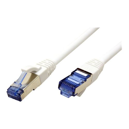 VALUE - Cordon de raccordement - RJ-45 (M) pour RJ-45 (M) - 20 m - SFTP, PiMF - CAT 6a - sans halogène, moulé, sans crochet, bloqué - blanc