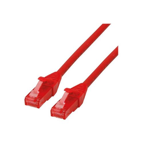 Roline - Cordon de raccordement - RJ-45 (M) pour RJ-45 (M) - 2 m - UTP - CAT 6 - sans halogène, moulé, bloqué - rouge
