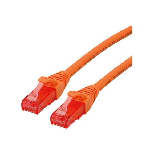 Roline - Cordon de raccordement - RJ-45 (M) pour RJ-45 (M) - 1.5 m - UTP - CAT 6 - sans halogène, moulé, bloqué - orange