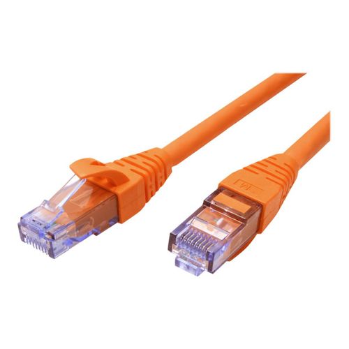 Roline - Cordon de raccordement - RJ-45 (M) pour RJ-45 (M) - 50 cm - UTP - CAT 6a - sans halogène, moulé, bloqué - orange