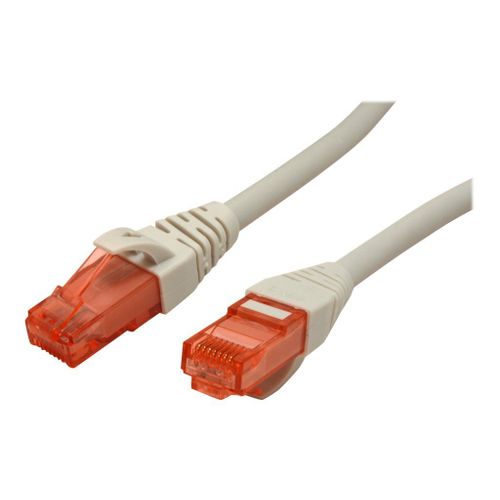 Roline - Cordon de raccordement - RJ-45 (M) pour RJ-45 (M) - 30 cm - UTP - CAT 6 - sans halogène, moulé, bloqué - gris