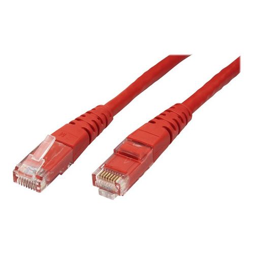 Roline - Cordon de raccordement - RJ-45 (M) pour RJ-45 (M) - 1 m - UTP - CAT 6 - rouge
