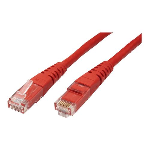 Roline - Cordon de raccordement - RJ-45 (M) pour RJ-45 (M) - 30 cm - UTP - CAT 6 - rouge