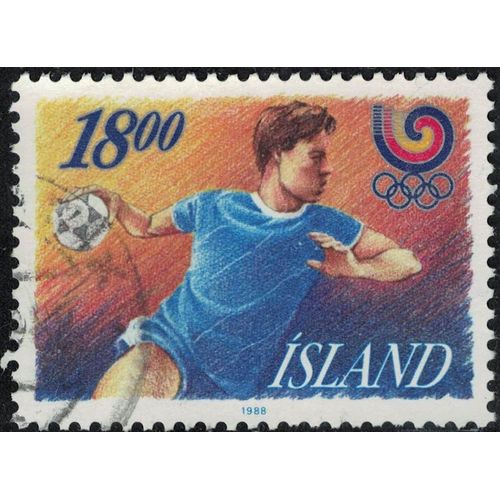 Islande 1988 Oblitéré Used Jeux Olympiques De Séoul Handball Su