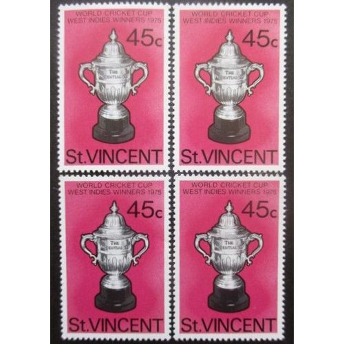 St Vincent N°450 X 4 Neuf ** Cote 11€