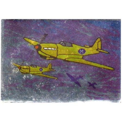 Panini Stickers - Argenté - Avion - Années 80
