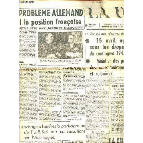 La Dépêche Du Midi N°77 2e Année Jeudi 19 Février 1948 - Le Problème Allemand Et La Position Française Par Jacques Gascuel - M.Jules Moch Ne Croit Pas À Des Difficultés Très Proches - Il Neige À Nice(...)