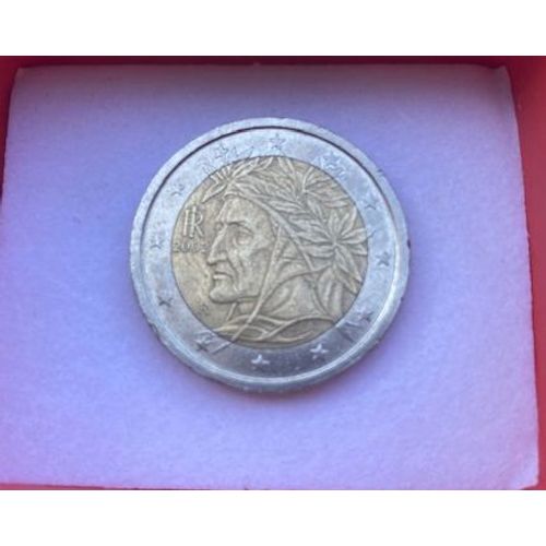 Rare Pièce De 2 Euros Dante 2002