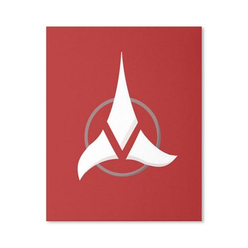 Canevas imprimer Star Trek - Empire Klingon Sans cadre 40x50cm DIY installer