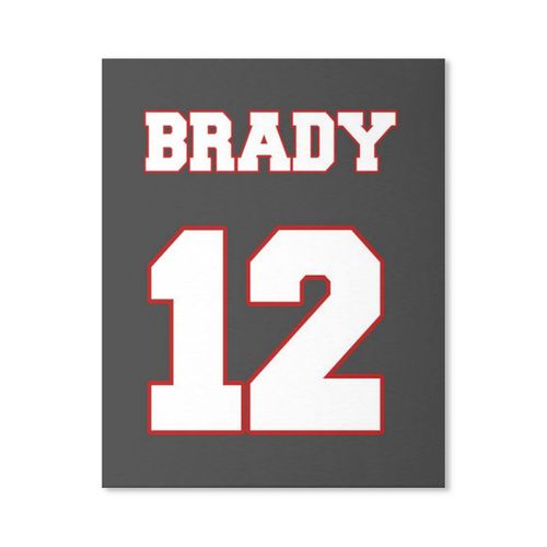 Canevas imprimer Tom Brady Sans cadre 40x50cm DIY installer