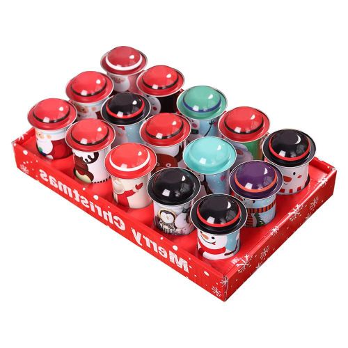 Boîte De Rangement De Bonbons De Noël Enfants Cadeau Seau Canettes Pot De Noël Avec Couvercle De Chapeau Impression Boîte De C 4bo