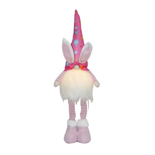 Sans Visage En Peluche Nain Jouets Led Pâques Ornements Debout Lapin Poupée Fait Main Décor De Fête Enfants Jambes Détachables 4bo
